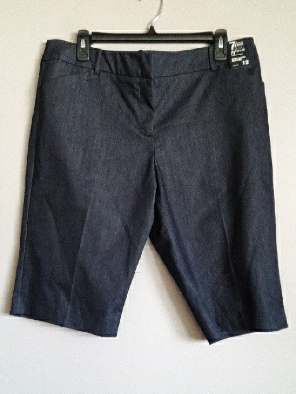 New York & Company Dark Navy Bermuda Shorts